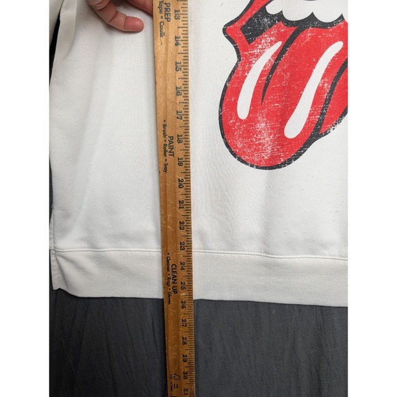 Rolling Stones White Classic Tongue Logo Sweater Size 0X (14W) - Picture 3 of 7